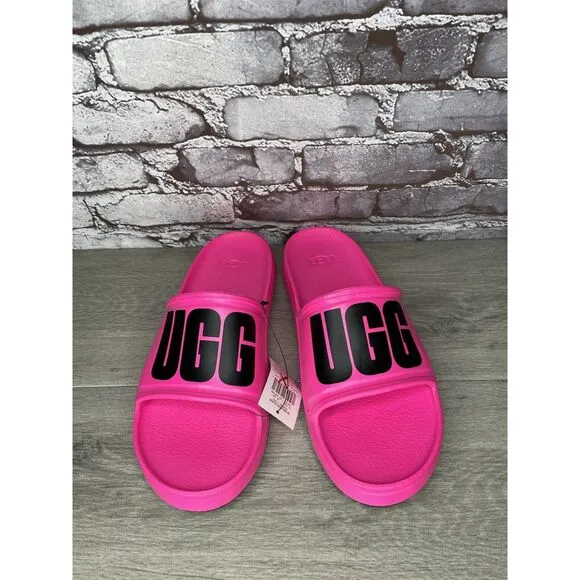 UGG WILCOX SLIDE Pink Rubber Light Waterproof Sport Sandals Men Sz 11M US/44EU