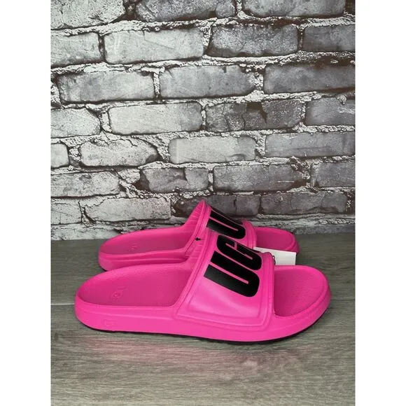 UGG WILCOX SLIDE Pink Rubber Light Waterproof Sport Sandals Men Sz 11M US/44EU