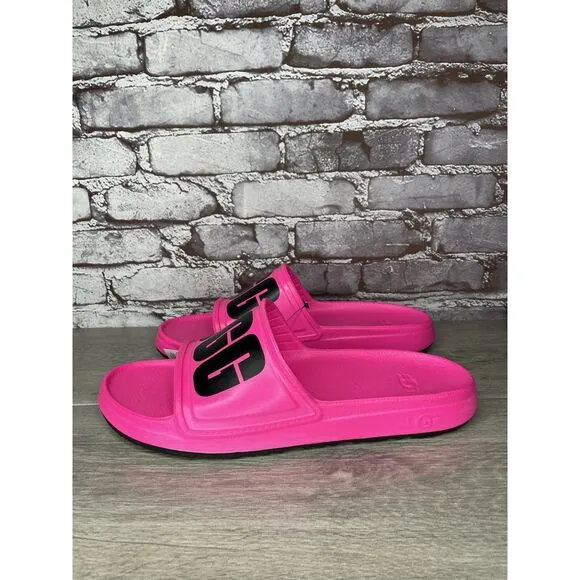 UGG WILCOX SLIDE Pink Rubber Light Waterproof Sport Sandals Men Sz 11M US/44EU