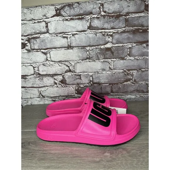 UGG WILCOX SLIDE Pink Rubber Light Waterproof Sport Sandals Men Sz 11M US/44EU