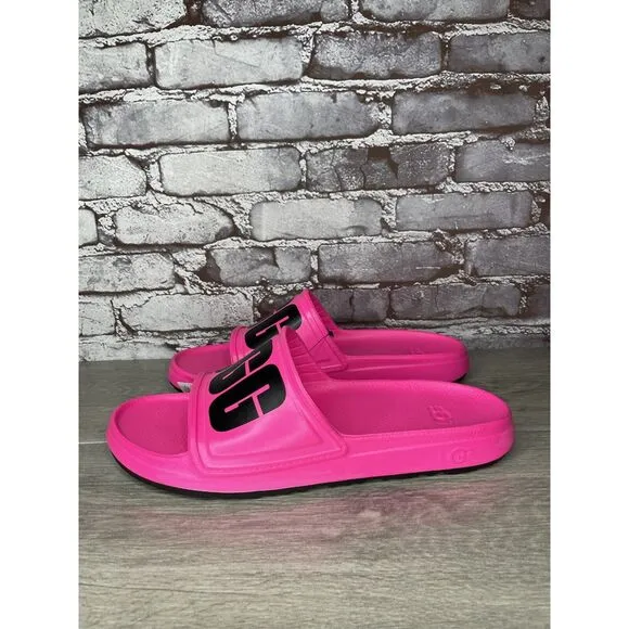 UGG WILCOX SLIDE Pink Rubber Light Waterproof Sport Sandals Men Sz 11M US/44EU