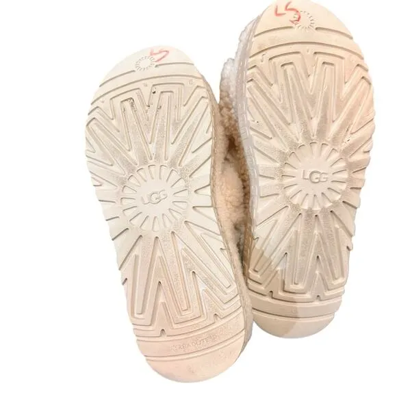 UGG Women's Oh Fluffita Slingback Sandals - Size 10 - Sheepskin Fuzzy Sl…