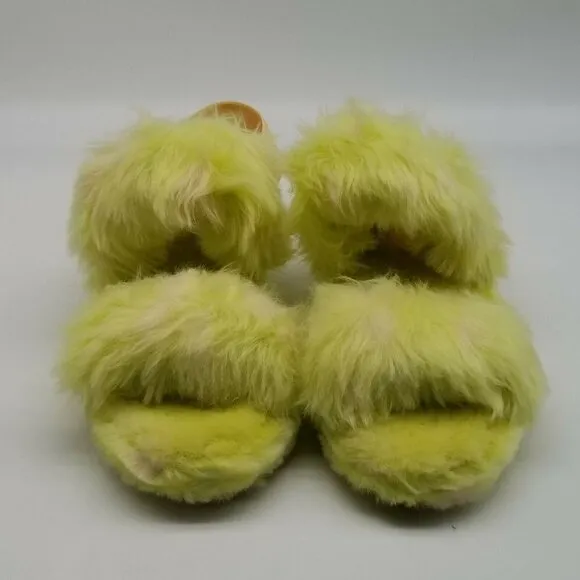 Ugg Womens Oh Yeah Spots Yellow Sandals Slides Size 8
