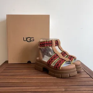 UGG Ashton Heritage Braid Sandals Chestnut USA Women Size 8/UK 6/EU 39