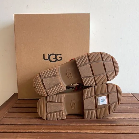 UGG Ashton Heritage Braid Sandals Chestnut USA Women Size 8/UK 6/EU 39