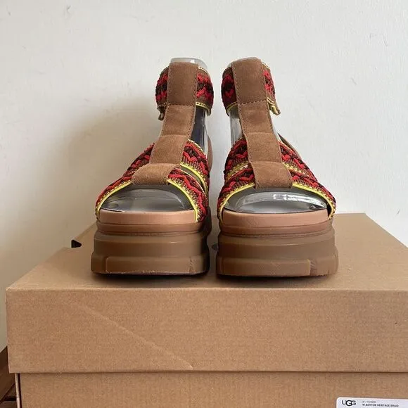 UGG Ashton Heritage Braid Sandals Chestnut USA Women Size 8/UK 6/EU 39