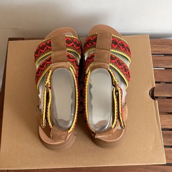 UGG Ashton Heritage Braid Sandals Chestnut USA Women Size 8/UK 6/EU 39