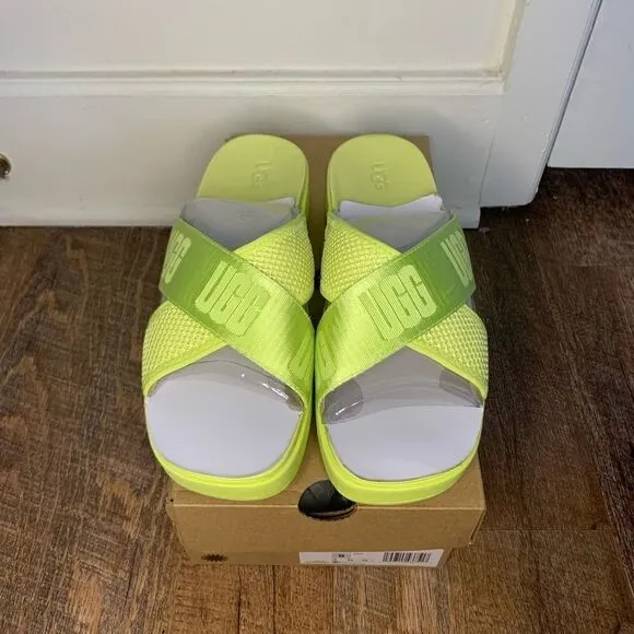 UGG Emily Mesh Slide Pollen Sandals Size 8