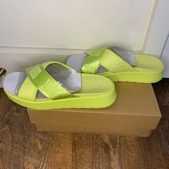UGG Emily Mesh Slide Pollen Sandals Size 8