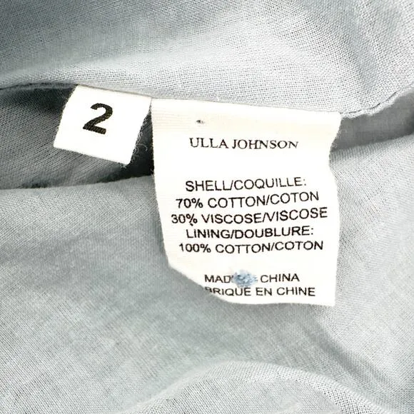 ULLA JOHNSON Romina Dress in Aegean 2