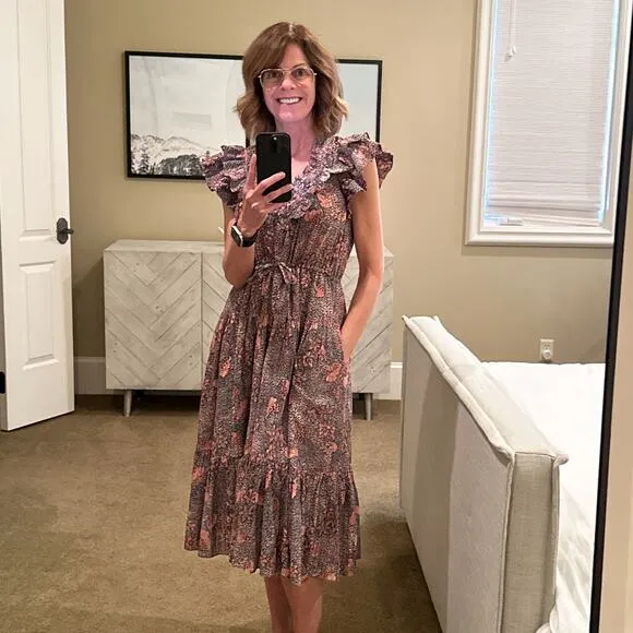 ULLA JOHNSON Romina Dress in Aegean 2