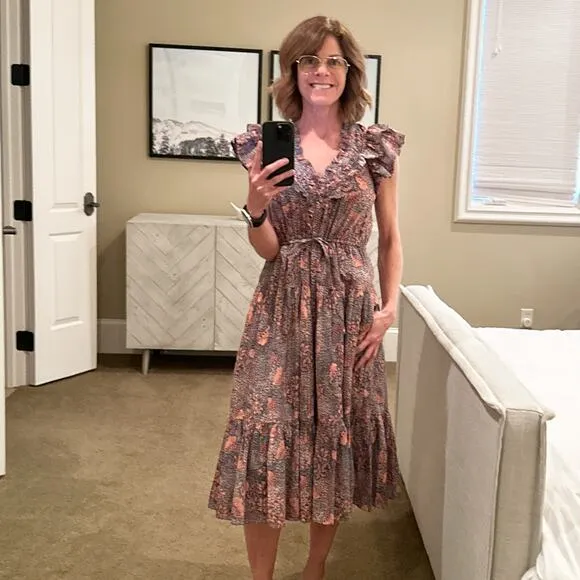 ULLA JOHNSON Romina Dress in Aegean 2
