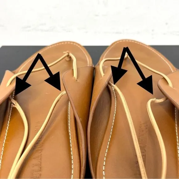 Ulla Johnson Saddle Brown Aidy Sandals Brown Leather Lace Up Size 40/ US 10