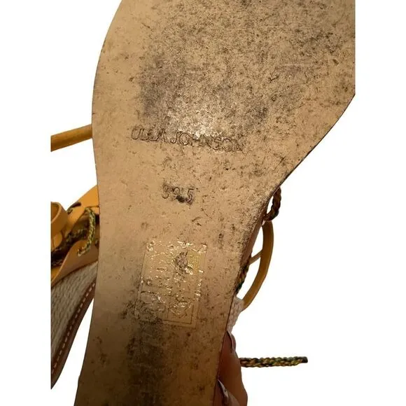 Ulla Johnson Concha Twisted Rope Wedge Sandals sz. 39.5 (US 9.5)