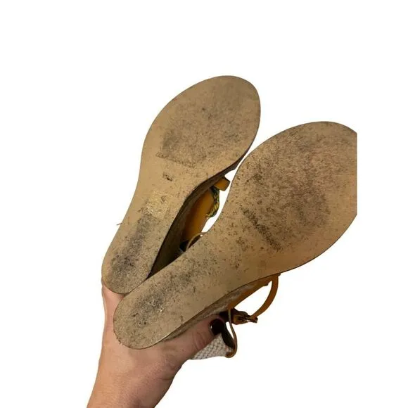 Ulla Johnson Concha Twisted Rope Wedge Sandals sz. 39.5 (US 9.5)