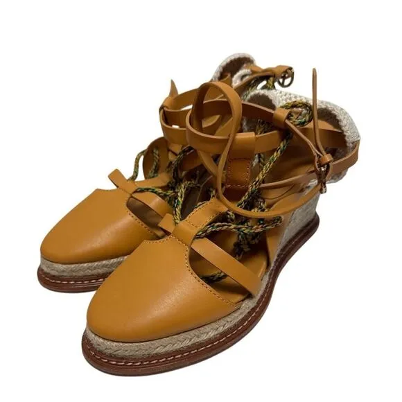 Ulla Johnson Concha Twisted Rope Wedge Sandals sz. 39.5 (US 9.5)