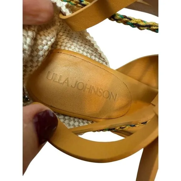 Ulla Johnson Concha Twisted Rope Wedge Sandals sz. 39.5 (US 9.5)