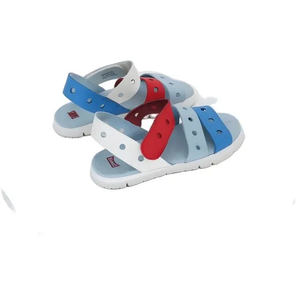 Unisex Kids Strap Sandal Blue/Red/White, Summer Collection Size 13-13.5 US