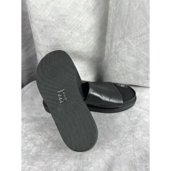 Vagabond Shoemakers Erin Women's Black Leather Slide Sandals Size US 6, EU 36