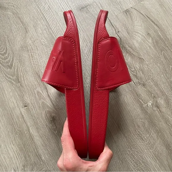 Valentino By Mario Red Pool Slide Sandals Men’s 43
