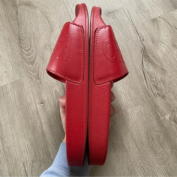 Valentino By Mario Red Pool Slide Sandals Men’s 43