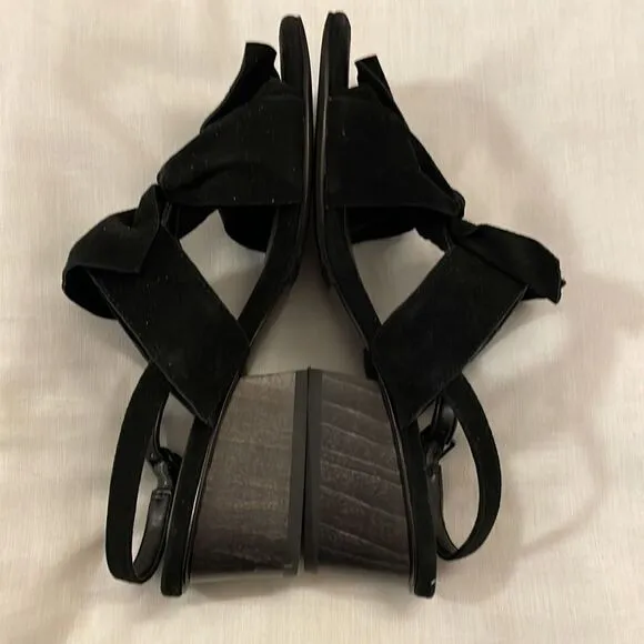 VANELI BLACK SUEDE SANDALS.  NEW