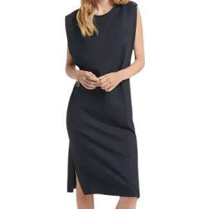 Vanessa Bruno Apollonia Dress Black Organic Cotton Sleeveless Size Small
