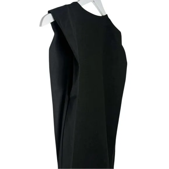 Vanessa Bruno Apollonia Dress Black Organic Cotton Sleeveless Size Small