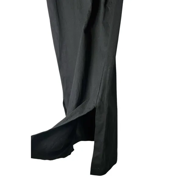 Vanessa Bruno Apollonia Dress Black Organic Cotton Sleeveless Size Small