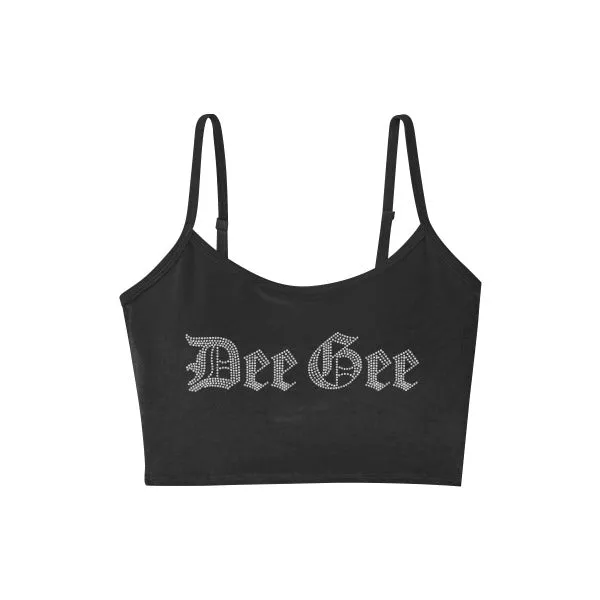 Velour Tank with Rhinestones