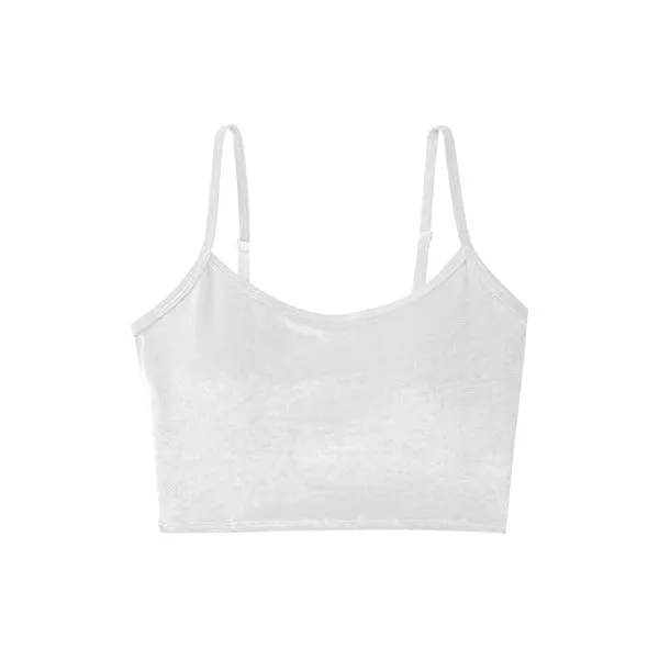 Velour Tank with Rhinestones