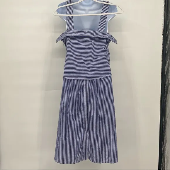 Veronica Beard Cotton Shirt Tie Waist Dress - Size 4