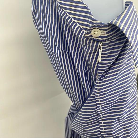 Veronica Beard Cotton Shirt Tie Waist Dress - Size 4
