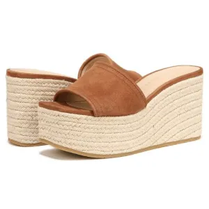 Veronica Beard Gable Espadrille Platform Wedge Sandals Square Toe Hazelwood 12M