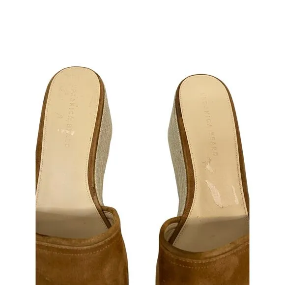 Veronica Beard Gable Espadrille Platform Wedge Sandals Square Toe Hazelwood 12M