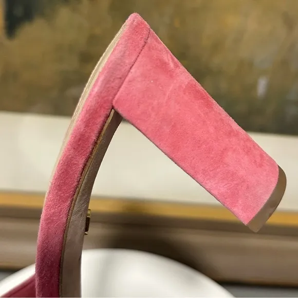 🌹VERONICA BEARD🌹 Ganita Knot-Front Pink Suede Sandal Size: 7.5