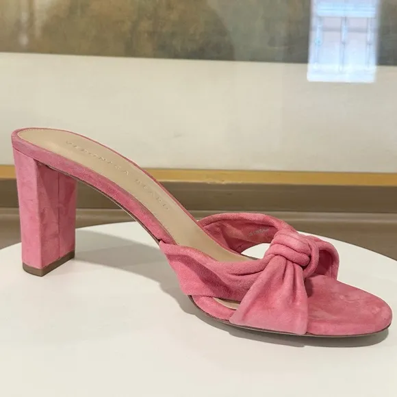 🌹VERONICA BEARD🌹 Ganita Knot-Front Pink Suede Sandal Size: 7.5