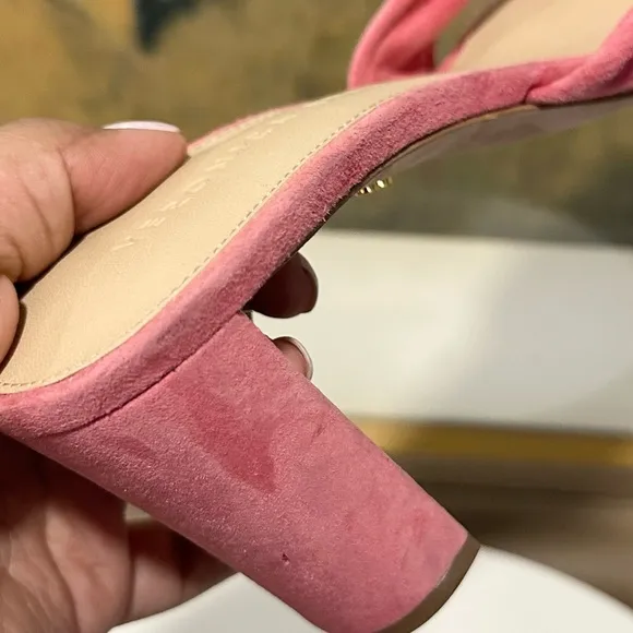 🌹VERONICA BEARD🌹 Ganita Knot-Front Pink Suede Sandal Size: 7.5