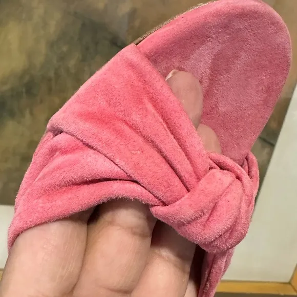 🌹VERONICA BEARD🌹 Ganita Knot-Front Pink Suede Sandal Size: 7.5