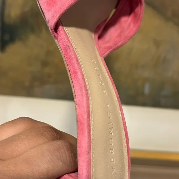 🌹VERONICA BEARD🌹 Ganita Knot-Front Pink Suede Sandal Size: 7.5