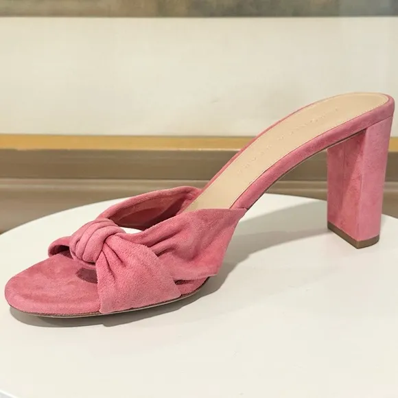 🌹VERONICA BEARD🌹 Ganita Knot-Front Pink Suede Sandal Size: 8.5