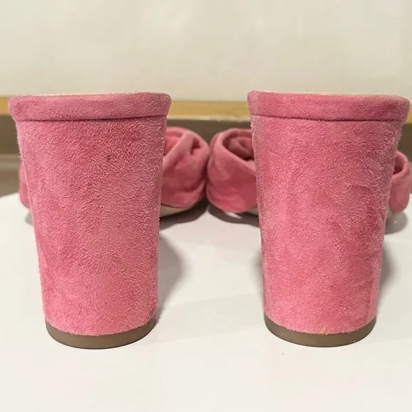 🌹VERONICA BEARD🌹 Ganita Knot-Front Pink Suede Sandal Size: 8.5