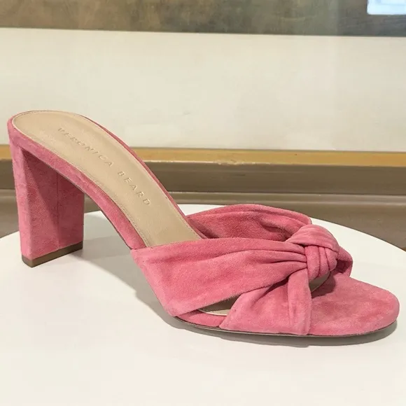 🌹VERONICA BEARD🌹 Ganita Knot-Front Pink Suede Sandal Size: 8.5