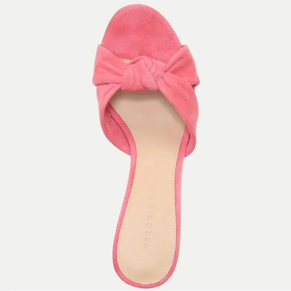 🌹VERONICA BEARD🌹 Ganita Knot-Front Pink Suede Sandal Size: 8.5