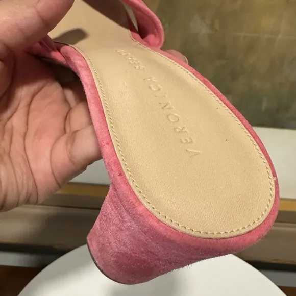 🌹VERONICA BEARD🌹 Ganita Knot-Front Pink Suede Sandal Size: 8.5