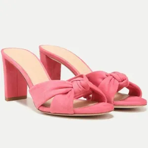 🌹VERONICA BEARD🌹 Ganita Knot-Front Pink Suede Sandal Size: 8.5
