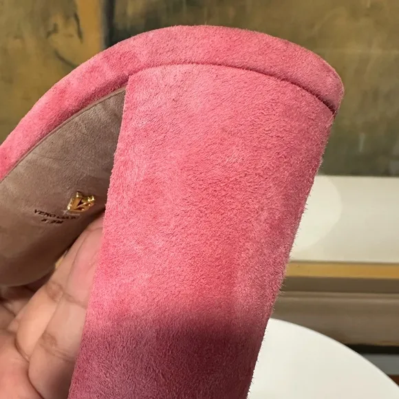 🌹VERONICA BEARD🌹 Ganita Knot-Front Pink Suede Sandal Size: 8.5