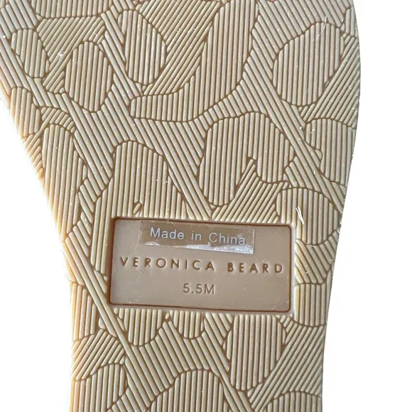 VERONICA BEARD Geno Cork Wedge Sandals in Sand Women’s Size 5.5