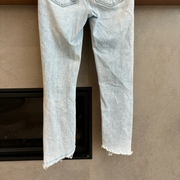 Veronica Beard Katherine Corset-Waist Extra High Rise Jeans, Size 26/ 2