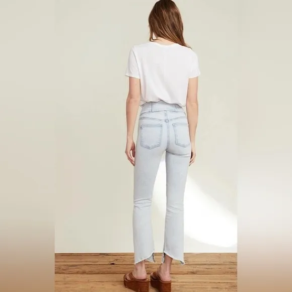 Veronica Beard Katherine Corset-Waist Extra High Rise Jeans, Size 26/ 2